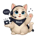 Кіт Mimiao з навушниками служби підтримки
