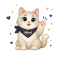 Mimiao cat waving goodbye