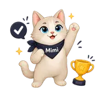 Кіт Mimiao тримає кубок